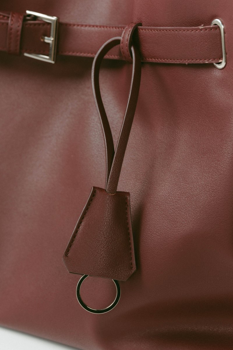belted leather big bag/2color - KNUTH MARF
