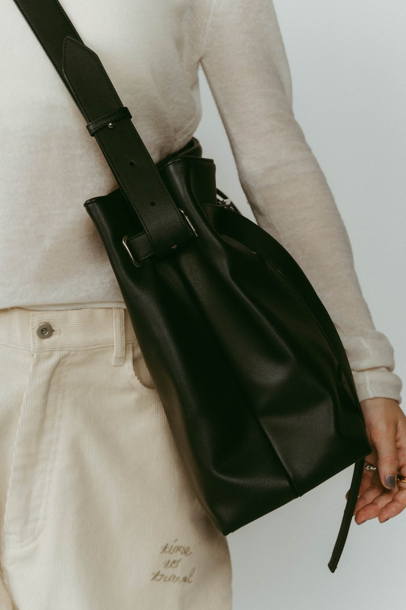 belted leather big bag/2color - KNUTH MARF