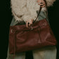 belted leather big bag/2color - KNUTH MARF