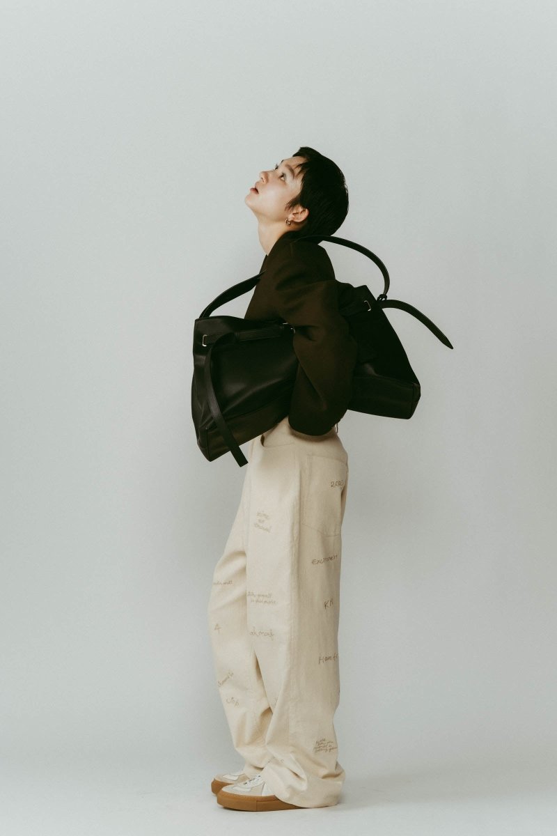 belted leather big bag/2color - KNUTH MARF