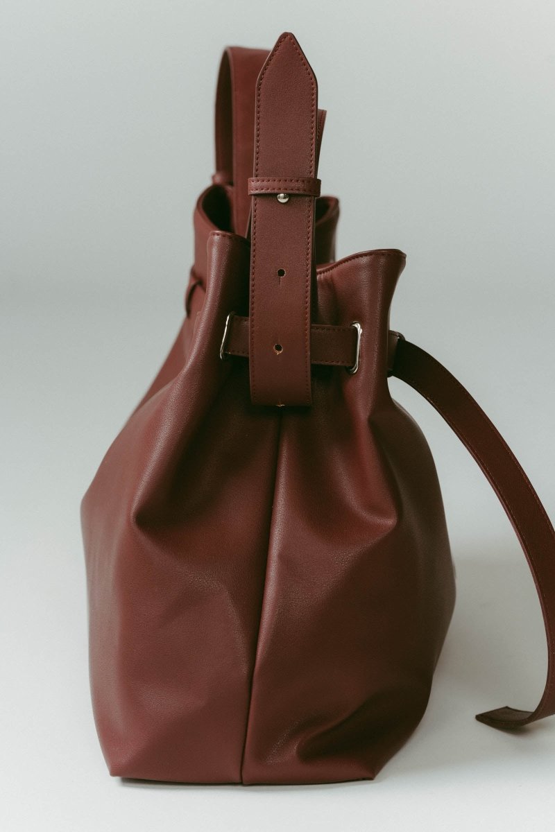 belted leather big bag/2color - KNUTH MARF