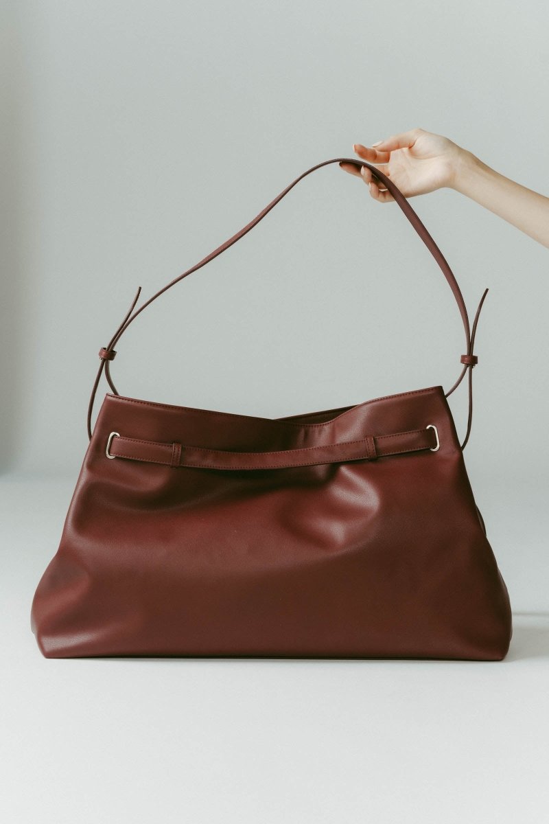 belted leather big bag/2color - KNUTH MARF