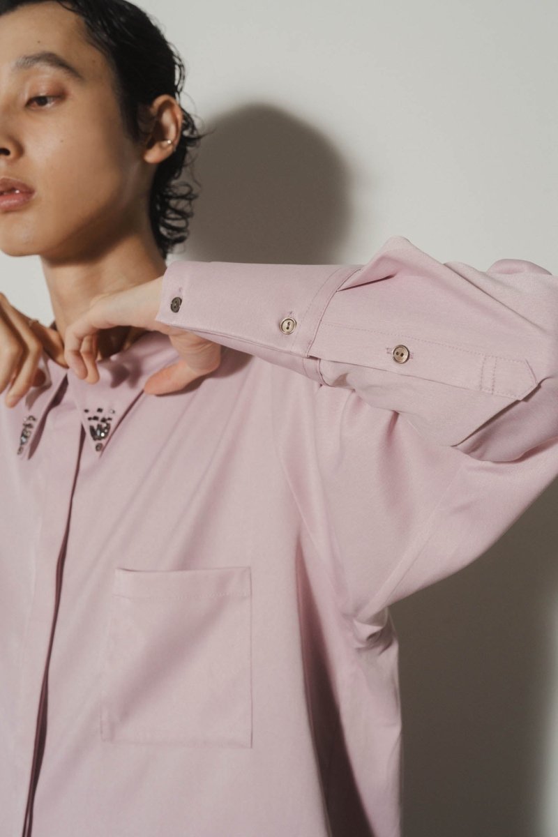 bijou collar shirt(unisex)/3color - KNUTH MARF