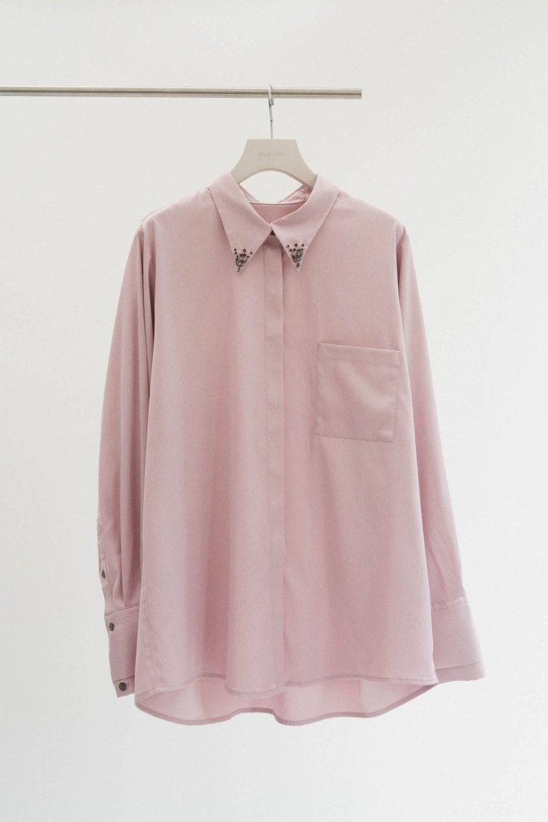 bijou collar shirt(unisex)/3color - KNUTH MARF