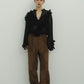 block check suede pants/2color - KNUTH MARF