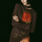 blurry flower one piece/brown - KNUTH MARF