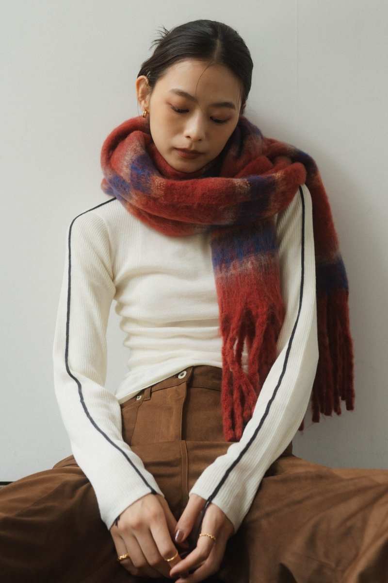 border volume muffler/2color - KNUTH MARF