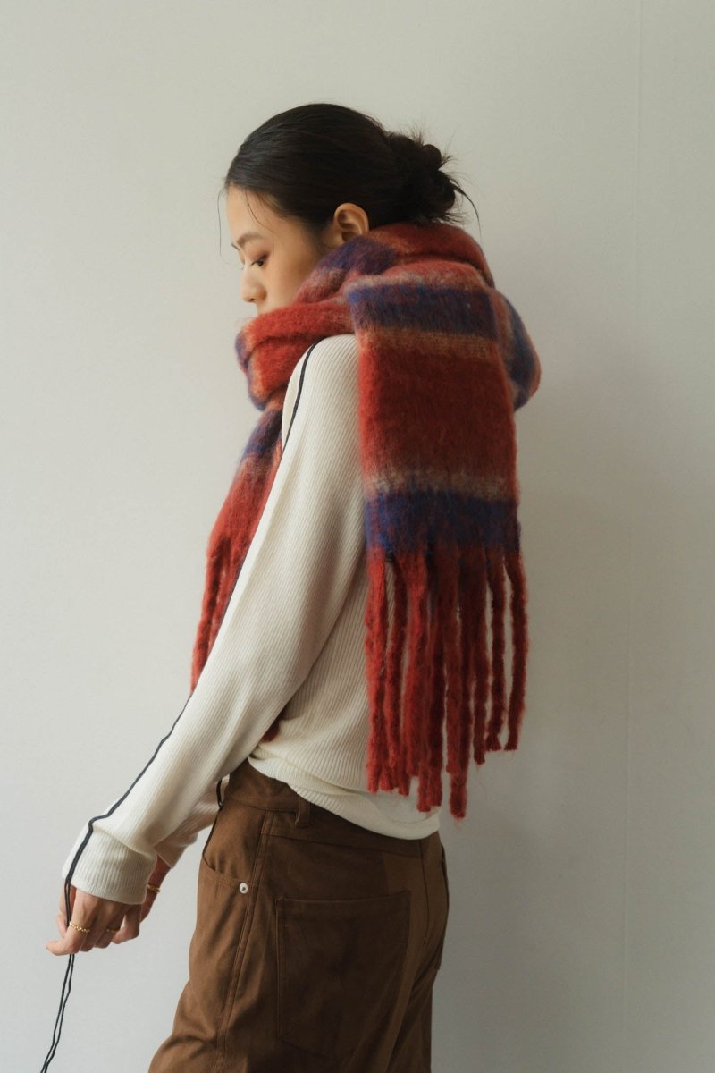 border volume muffler/2color - KNUTH MARF