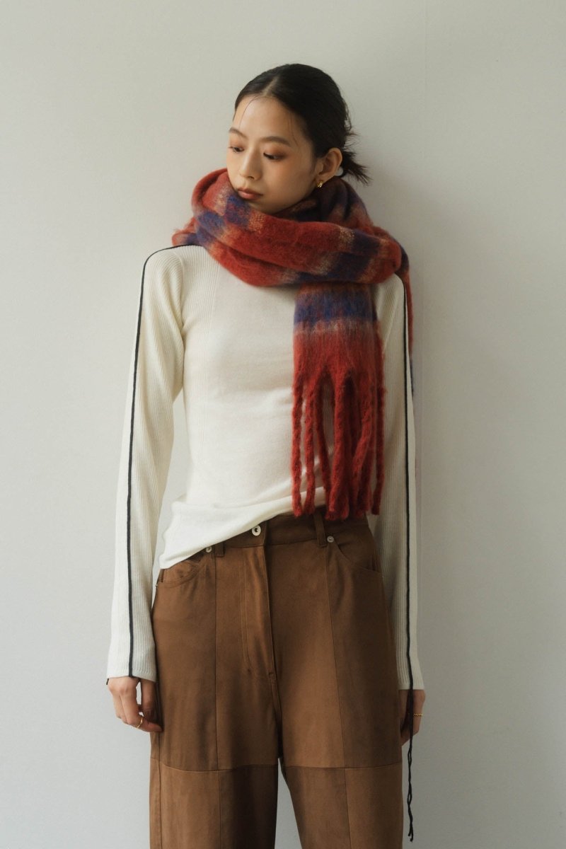 border volume muffler/2color - KNUTH MARF