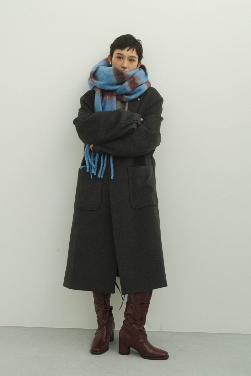 border volume muffler/2color - KNUTH MARF