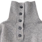buttoned high - neck knit/gray - KNUTH MARF