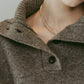 buttoned high - neck knit/gray - KNUTH MARF