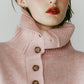 buttoned high - neck knit/pink - KNUTH MARF