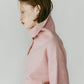 buttoned high - neck knit/pink - KNUTH MARF