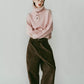 buttoned high - neck knit/pink - KNUTH MARF