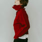 buttoned high - neck knit/red - KNUTH MARF