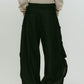 cling drape denim pants(unisex)/black - KNUTH MARF