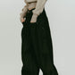cling drape denim pants(unisex)/black - KNUTH MARF