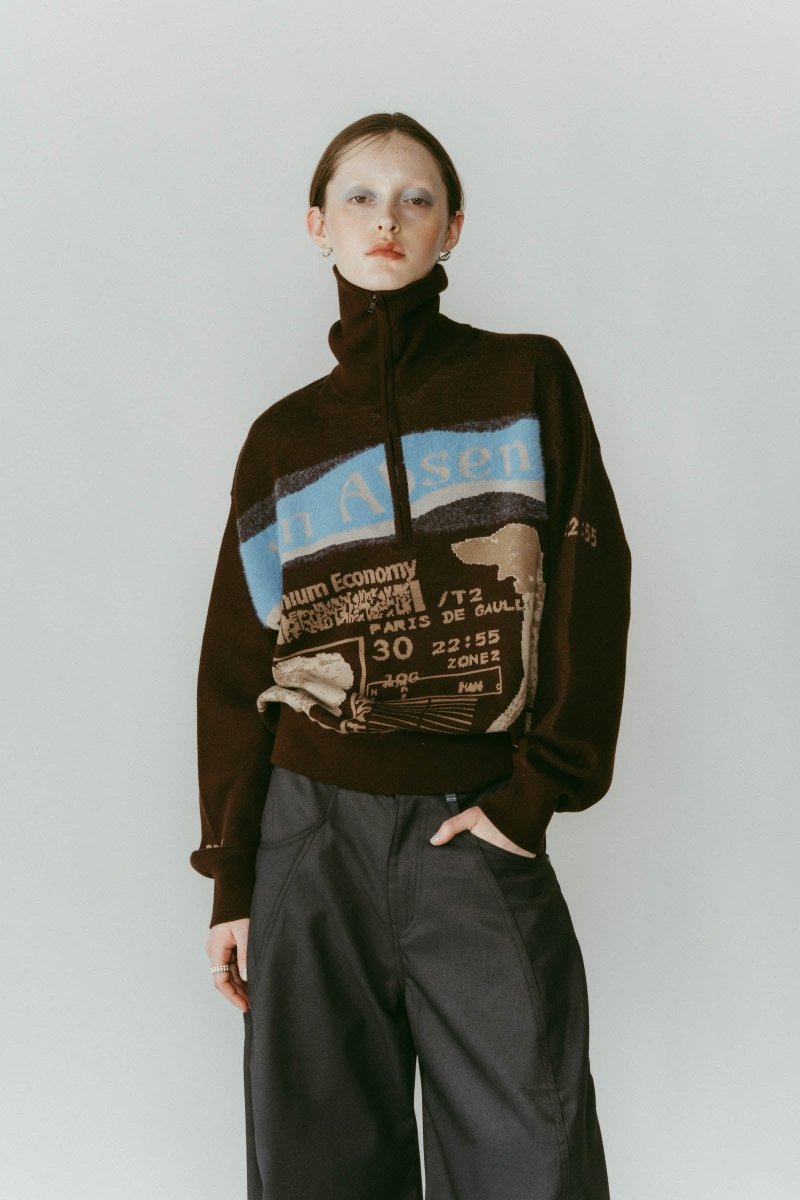 concept jacquard knit/brown - KNUTH MARF