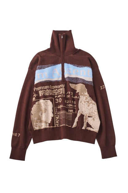 concept jacquard knit/brown - KNUTH MARF