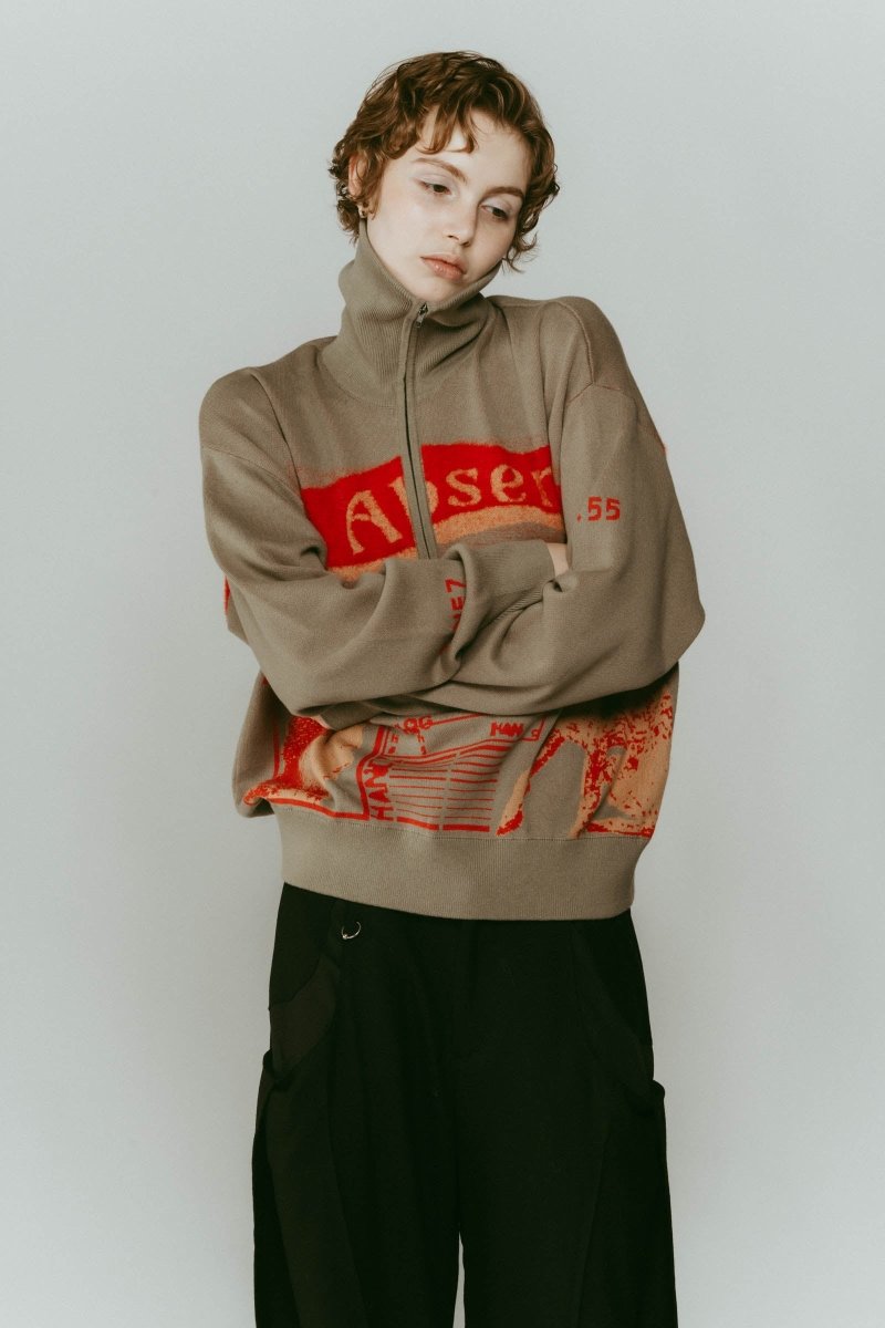 concept jacquard knit/mossgreen - KNUTH MARF