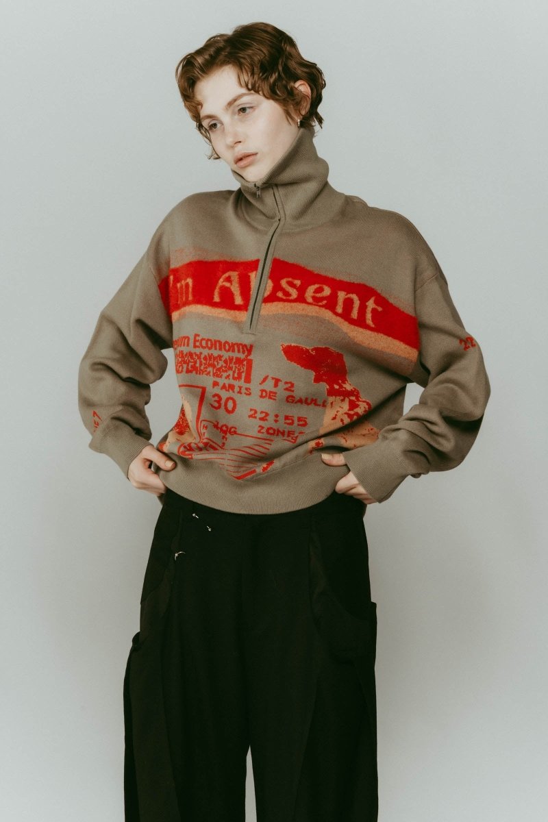 concept jacquard knit/mossgreen - KNUTH MARF