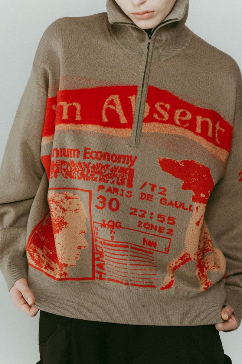 concept jacquard knit/mossgreen - KNUTH MARF