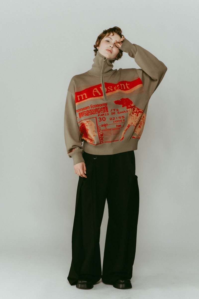 concept jacquard knit/mossgreen - KNUTH MARF