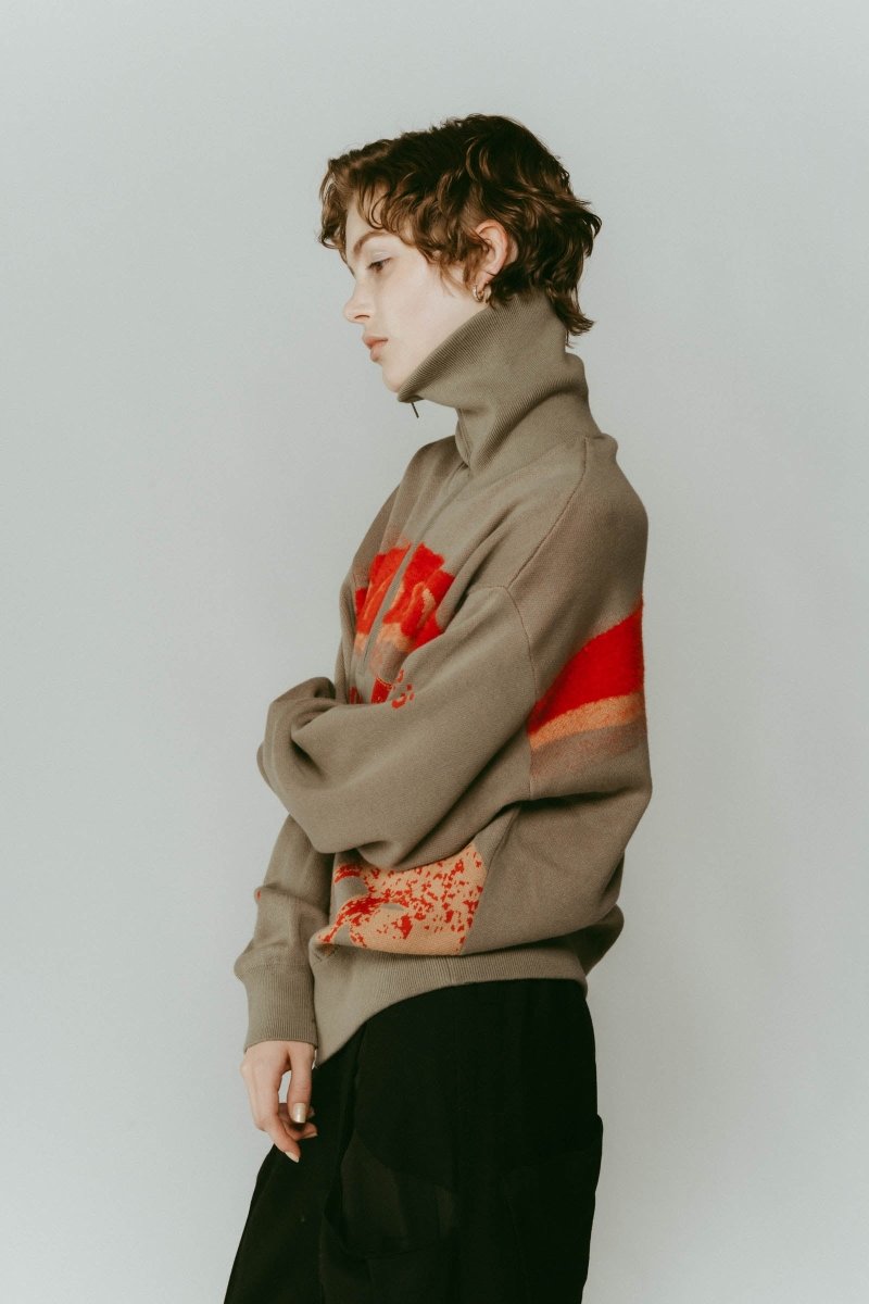 concept jacquard knit/mossgreen - KNUTH MARF