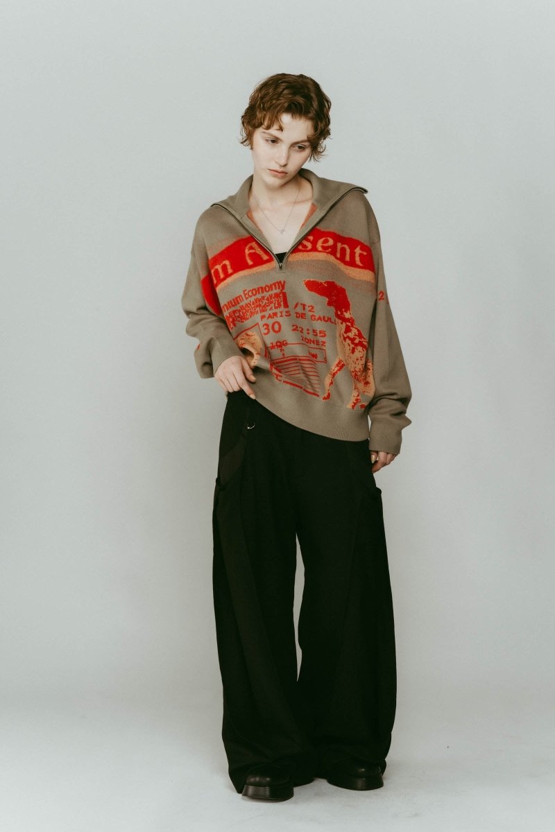 concept jacquard knit/mossgreen | KNUTH MARF