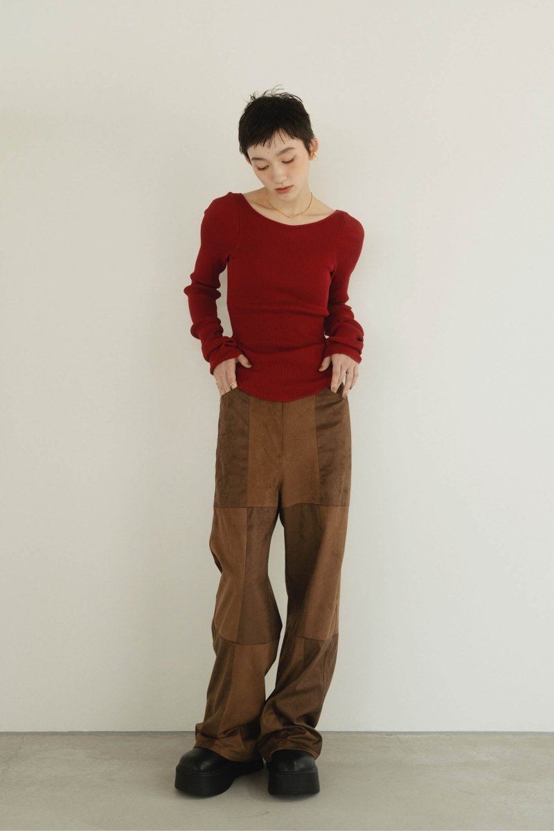 cup in boat neck knit/3color - KNUTH MARF