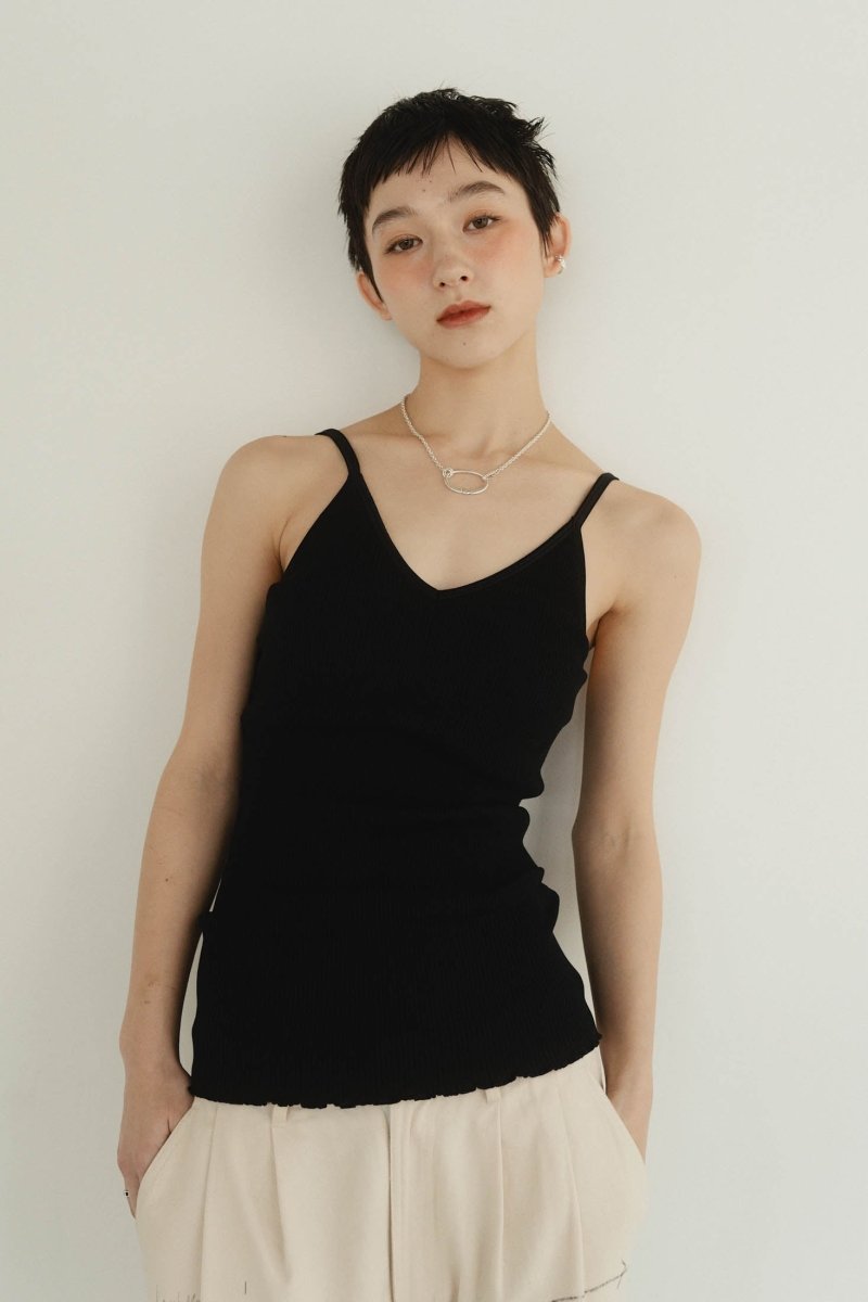 cup in vneck camisole/2color - KNUTH MARF