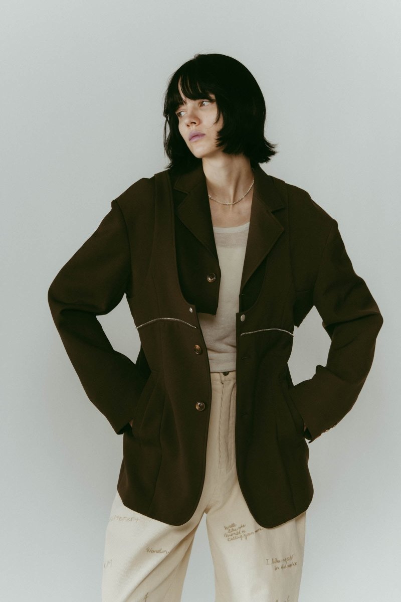 custom dad jacket (unisex)/darkbrown - KNUTH MARF
