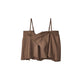 cut layered mid length skirt/brown - KNUTH MARF