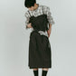 cut layered mid length skirt/gray - KNUTH MARF