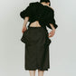 cut layered mid length skirt/gray - KNUTH MARF