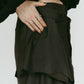 cut layered mid length skirt/gray - KNUTH MARF