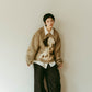 dalmatian shaggy knit(unisex)/beige - KNUTH MARF