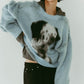 dalmatian shaggy knit(unisex)/blue - KNUTH MARF