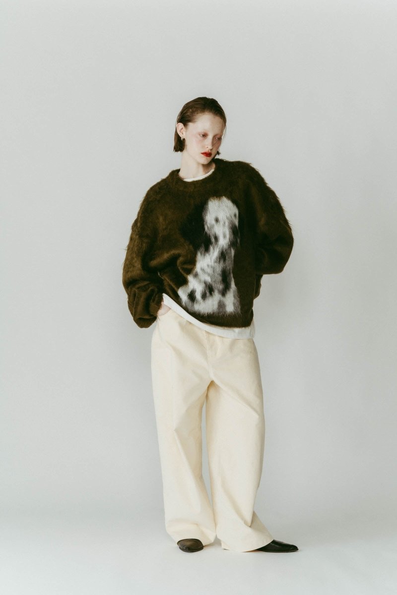 Y2K opium shaggy knit darkwear ダークウェア 希少 dalmatian shaggy knit(unisex)/green | KNUTH MARF