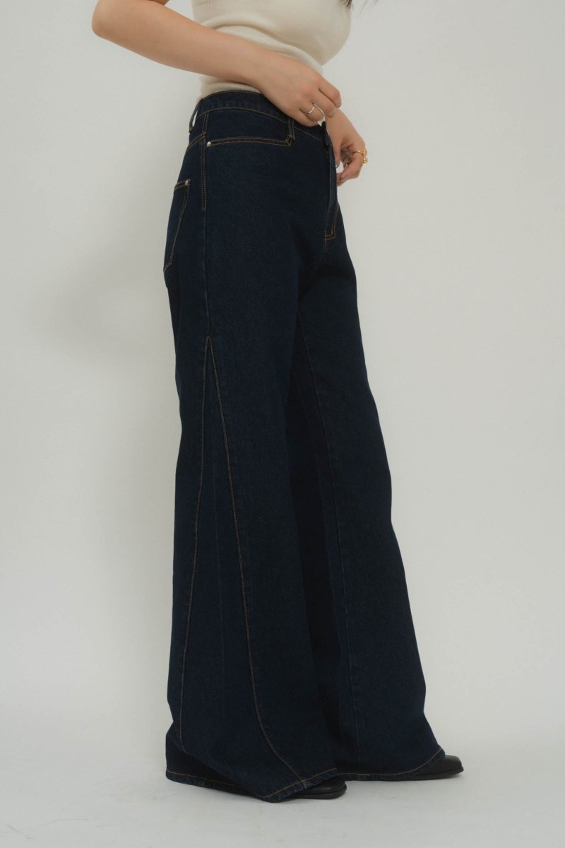 denim baggy pants/3color - KNUTH MARF