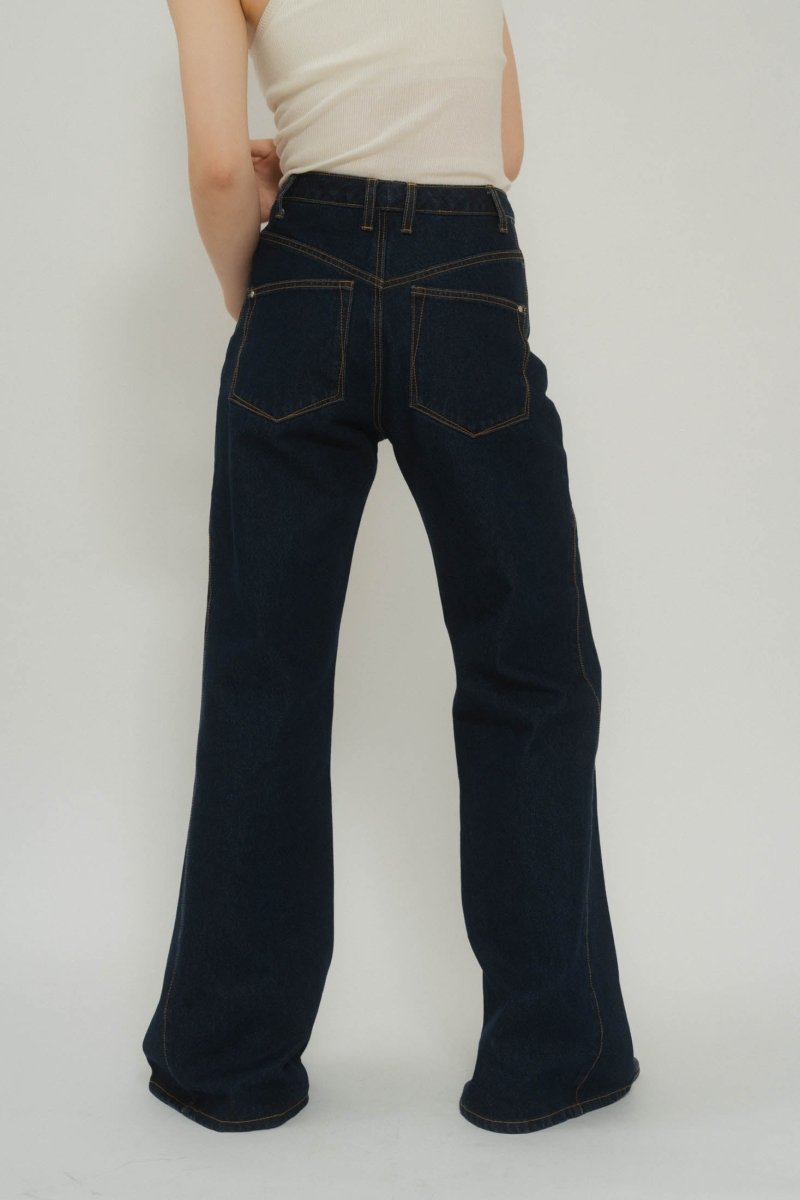 denim baggy pants/3color - KNUTH MARF