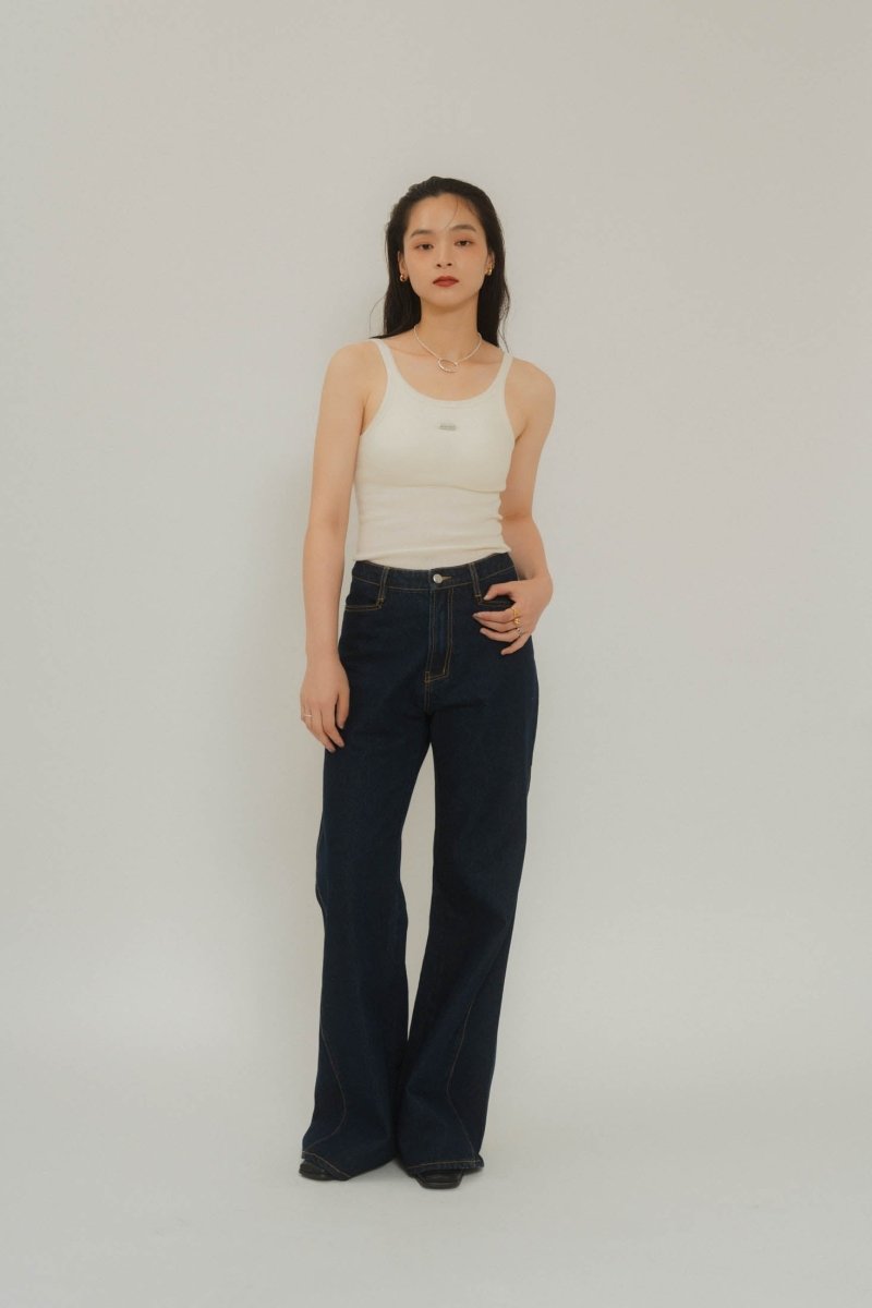 denim baggy pants/3color - KNUTH MARF