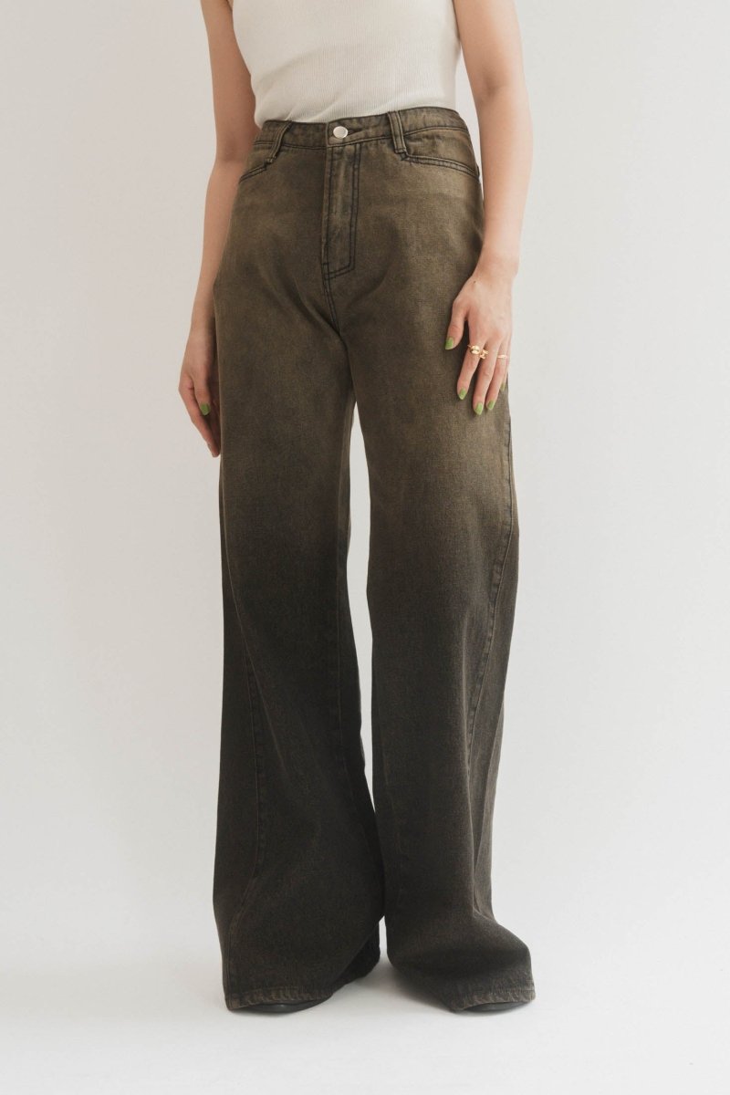 denim baggy pants/3color - KNUTH MARF