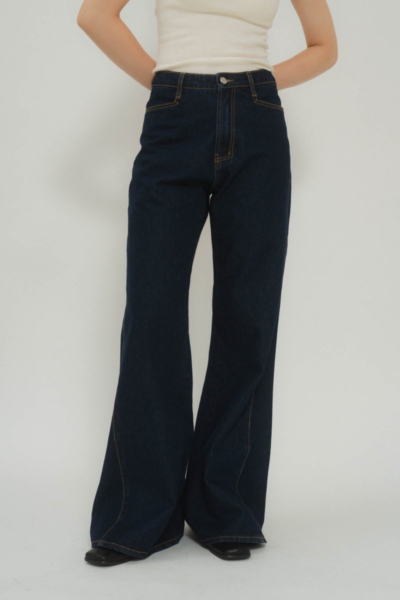 denim baggy pants/3color - KNUTH MARF