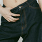denim baggy pants(unisex)/2color - KNUTH MARF