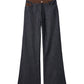 denim baggy pants(unisex)/2color - KNUTH MARF