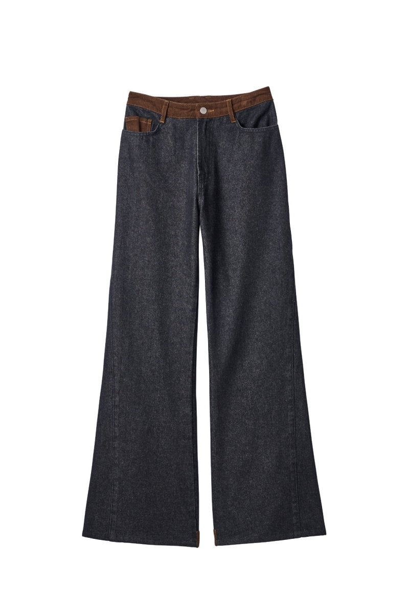 denim baggy pants(unisex)/2color