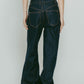 denim baggy pants(unisex)/2color - KNUTH MARF