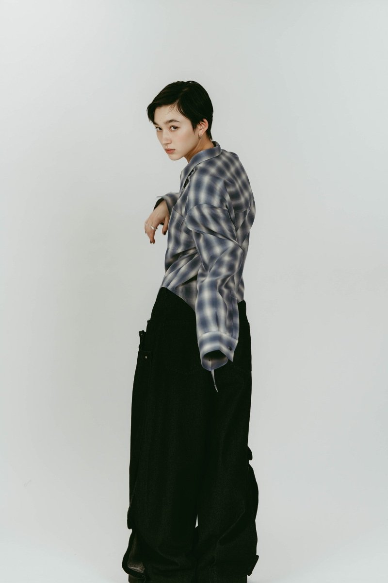 トップス Knuth Marf design overshirt design overshirt/blue | KNUTH MARF